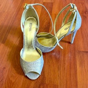 Michael Kors Gold Shimmer Heels